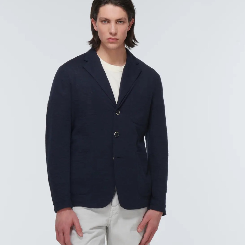 Barena wool and cotton knit jacket